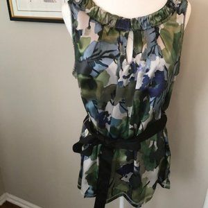 Simply Vera - Floral Top With Bow - Size XL